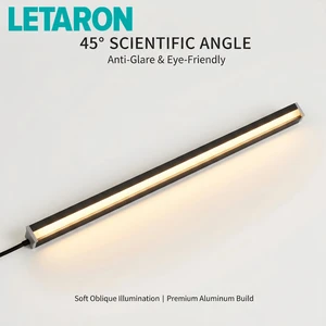12V/24V 8W/M SMD2835 High CRI 90+ Modern Embedded 45-Degree Angled LED Strip Light With Customizable Length For Cabinet Lighting