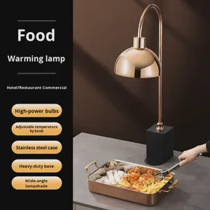 Commercial Hotel Restaurant Food Warming Lamp Buffet Warm Dish Lamp Weighted Base for Cooked Food Grilled Meat Fried Food