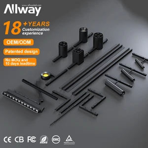 Dali Zigbee Dimmable Allway Track Light System Adjustable DALI Driver Dimmable Aluminum Housing Magnetic Led Track Spot Light