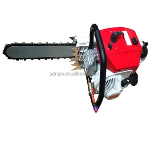 Small Diesel & Electric Diamond Chain Saw Stone Cutting Machine for Marble 50MM Cutting Thickness Engine & Gearbox