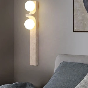 Atmospheric Decorative Long Wall Lamp Lighting Fixture Minimalist Wabi-Sabi Style Guesthouse Living Room Bedroom Bedside Lamp