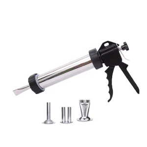 Hand Sausage Stuffer Manual Sausage Maker Filler Sausage Filling Tool Funnel Beef Jerky Shooter Gun