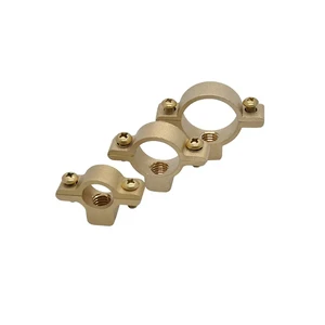 High Quality Water Tube Fixing Pipe Clamp Nut M10 Brass Clamp 15 / 22 / 28 / 35 / 40 MM
