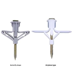 Aircraft-Type Metric Expansion Plugs Butterfly Plastic Expansion Tubes for Hollow Walls Brick Gypsum Board Screws