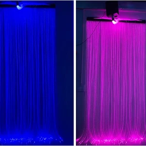 LED Multi-string Fiber Optic Lights for Hotel Fibre Curtains IP66 Rated UV Coated