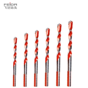 Feida Multifunctional Tungsten Steel Drill Bit Hexagon Shank Overlord Diamond Triangle Rotary for Wood Drilling Plain Finish