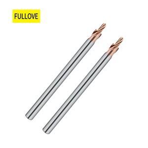 High Hardness Coated Tungsten Carbide 2 Flutes CNC Step Drill Bits For Metal Drilling With Chamfered Countersunk