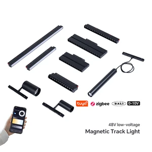 Hot Selling Smart Magnetic COB LED Track Light System with Remote Control Dimmable Aluminum Construction