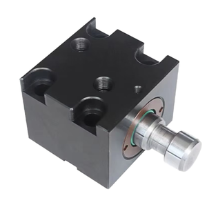 Sanjia Small Vertical Steel Hydraulic Cylinder CX-SD80X100 14MPa Pressure 40mm Rod Diameter Customizable Black Hard Chrome