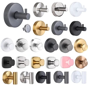 Stainless Steel Seamless Strong Detachable Suction Cup Hook for Bathroom Wall Coat Hook Modern Minimalism