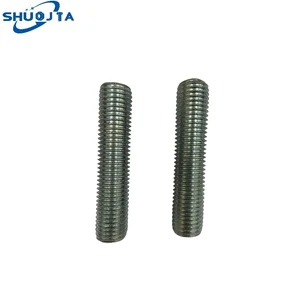 OEM Rugged Fasteners Steel Double Head Thread Rod DIN 975 Standard Galvanized Finish Metric