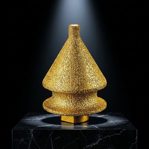 38mm/50mm Steel Vacuum Brazed Diamond Countersink Reamer Tapered Umbrella Center Drill For Granite & Marble Chamfering