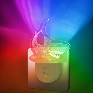 Led Night Light Lamp with Sensor Led Night Light Lamp with Automatic Dusk to Dawn Sensor Night Light for Baby Gift Romantic Colo