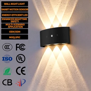 EGH Hot Sale Energy Saving ABS Shell With Up Down Lighting Indoor Modern Wall Bracket Lights