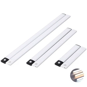 Modern Cabinet Light LED Motion Sensor Night Light Thin USB Rechargeable Dimmable Lamps Kitchen Bedroom Closet Wardrobe Lighting