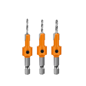 Hidden Screw Hole Drill Bit - Hex Shank Double Flute Countersink Set