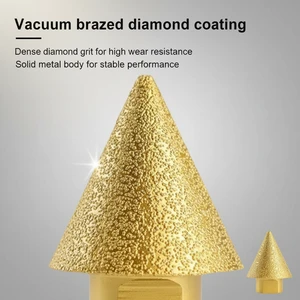 Diamond Chamfer Bit for Stone Fabrication Shop High Accuracy Beveling Tile Hole Drilling Angle Grinder