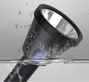 2500 High Lumens Outdoor Searchlight for Night Camping Rechargeable High Power Long Range Search Light Flashlight LED ABS S3 100