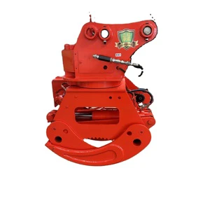 One Second Cutting Wood Harvesting Excavator Hydraulic Rotary Clamp Saw