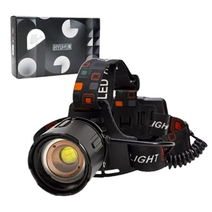 HYUGA PN-9 1000LM 5W LED Headlamp USB Rechargeable Aluminum Hiking Camping Fishing Adjustable Lighting Angle Zoomable 6000K