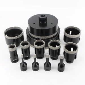 Wholesale Vacuum Brazed Diamond Hole Saw Drill Bit M14 Thread Dry Cutting For Marble Granite Ceramic Tile Porcelain Stone
