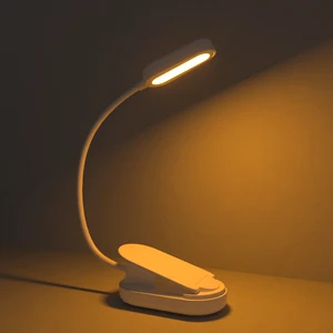 Custom Book Light Rechargeable Book Reading Light 3 Brightness Levels Lightweight Clip on Book Light for Reading in Bed