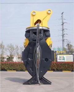 Excavator Mounted Clamp Saw Hydraulic Driven Log Tree Cutting Saw Wear Resistant Forestry Construction Machinery Attachment
