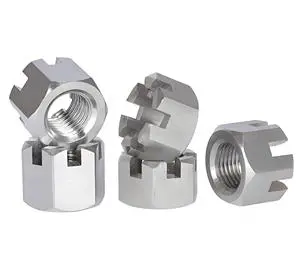 Factory Direct DIN935 Castle Nuts Grade 8.8 Carbon Steel Hex Slotted Nuts With Split Pin Custom Size Available