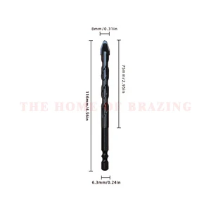 Factory Customized Sturdy and Wear-resistant Tungsten Cobalt Hard Alloy Material Hexagonal Handle Masonry Eccentric Drill Bit
