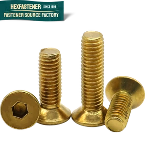 Asme Unc 4# 6# 8# 1/4 3/8 5/16 3/8 M4 M5 M6 M8 Head Hexagon Socket Screw Machine Bolt Flat Head Hexagon Screws Brass H62