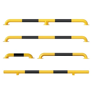 Factory Direct Sales with Customization Yellow Black Steel Car Wheel Stopper