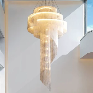 Diameter 800mm Creative Art Modern Light Luxury Italian Main Living Room Bedroom Dining Room Lamp Nordic Fringe Chandelier