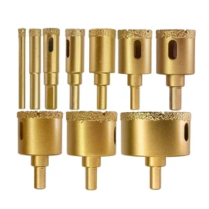 Factory Wholesale Price 6-60mm Vacuum Brazed Diamond Core Drill Bit Hole Saw For Tile Granite Marble