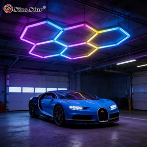 RGB Music LED Light Sound Activated Music Lamp for Car Repair Workshop Fitness Room Gaming Room KTV Bar Home Decor
