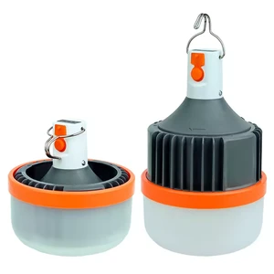 New Design Foldable Lantern Bulb E27 USB Battery Charging Portable Raw Material Rechargeable Emergency Camping Led Bulbs Lights