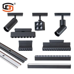 DC48V Led Magnetic Track Light Surface Mounted Led Track Light System Magnetic Spotlight ultra Slim Track