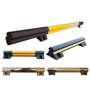 Heavy Duty Stainless Steel Wheel Stopper Car Parking Barrier for Hotels Garages Anti-Slip Anti-Collision Carbon Steel Car Stop