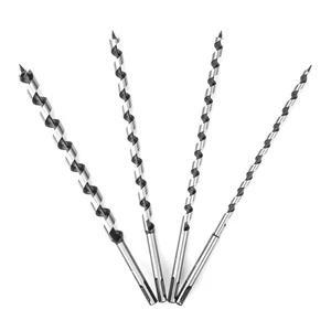 DINGQI Best Hexagonal Shake High Carbon Steel Twist Auger Drill Bits for Wood Deep Smooth Clean Hole Drilling