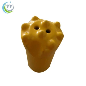 6 Buttons 7 Degree Tapered 34mm Carbide Drill Bit Forging Ore Mining Drilling Tool
