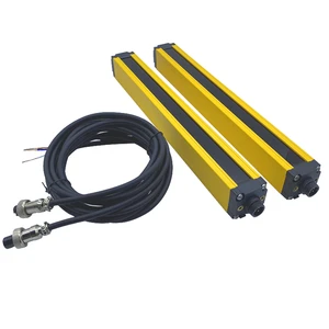 Infrared Safety Light Curtain Sensor 100mm Protection Height 20mm Beams 2 Bracket Installation Safety Light Curtains