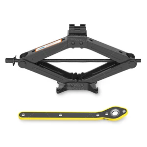 Factory Wholesale Hot Sale Steel 1 Ton Scissor Jack CE Certificate 80-340MM Lifting Height 12 Months Warranty for Automobile