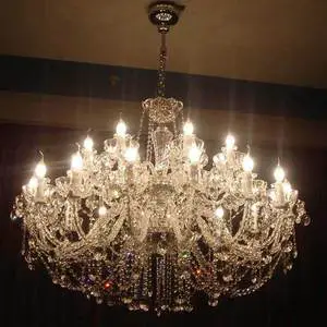 Villa Large Chandelier European Crystal Duplex Living Room Lamp Staircase Chandelier Luxury Hotel Lobby Extra Large Chandelier