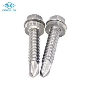 Hot Sale Customized Self-Drilling Tapping Screws DIN Standard Metric Factory Direct with Wear-Resistant Stainless Steel Hex Head