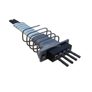 Prestressed concrete post tension flat anchorage wedge anchor head anchor plate for bridge construction