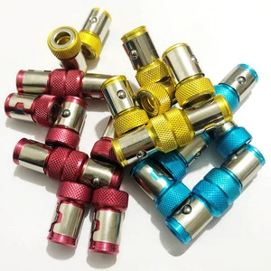 Blue Fast Attach Magnetic Screw Ring Metal Bit Magnetic Holders Fit for 1/4 Inch Hex Screwdriver and Power Bits