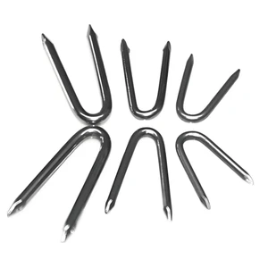 Zinc Plated Steel Smooth Shank Common U Nail 8-13GA Gauge Class 6 Grade Flat Head