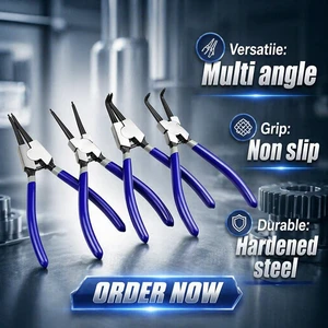 WEIDA Portable Steel Internal/External Retaining Clips Multifunctional Snap Ring Circlip Pliers for DIY Hand Tool OEM