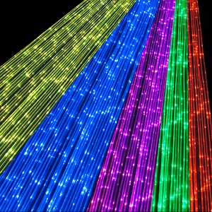 China PMMA Sparkle SSOF Fiber Optic Cable Christmas Tree LED Light Source with Aluminum Body for Chandelier Curtain