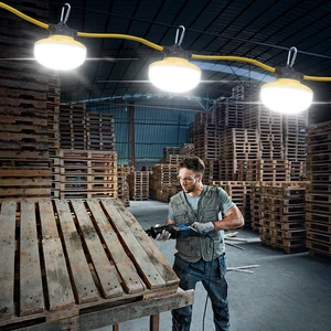 LED Work Light Portable Temporary Lighting High Brightness Construction Site Light