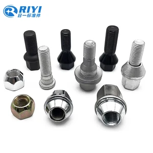 Factory OEM ODM Non-standard Custom Forged Machining Multi Finish Auto Wheel Hardware Automotive Wheel Lug Bolt and Nut Assembly